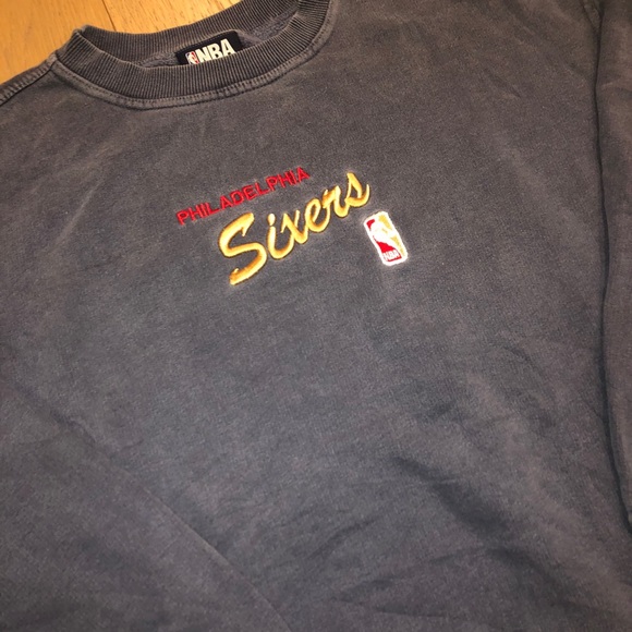 76ers crewneck sweatshirt